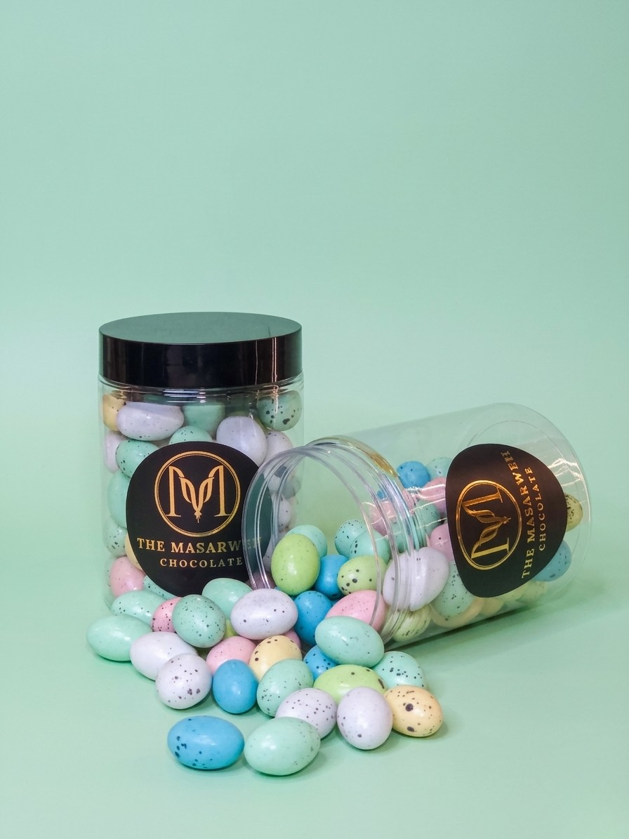 500g Easter Chocolate Covered in Sugar Eggs