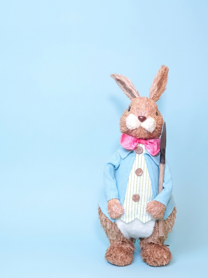 Easter Straw Bunny