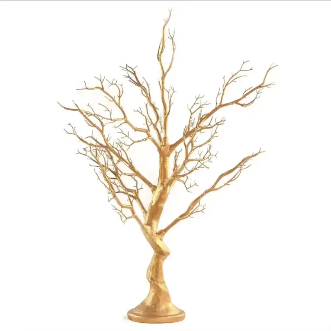 80cm Gold Plastic Tree