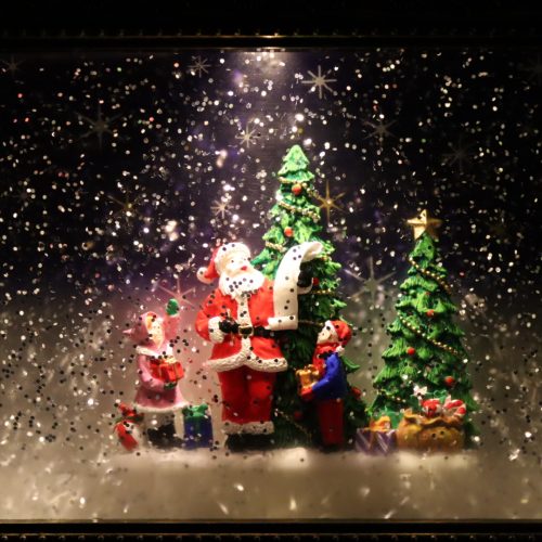 Santa Frame Snow Globe