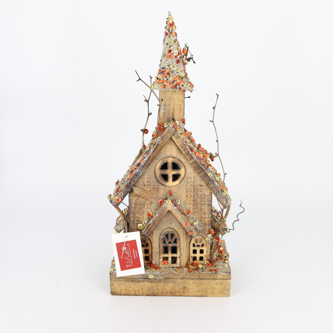 Wood House With Glitter Cottage