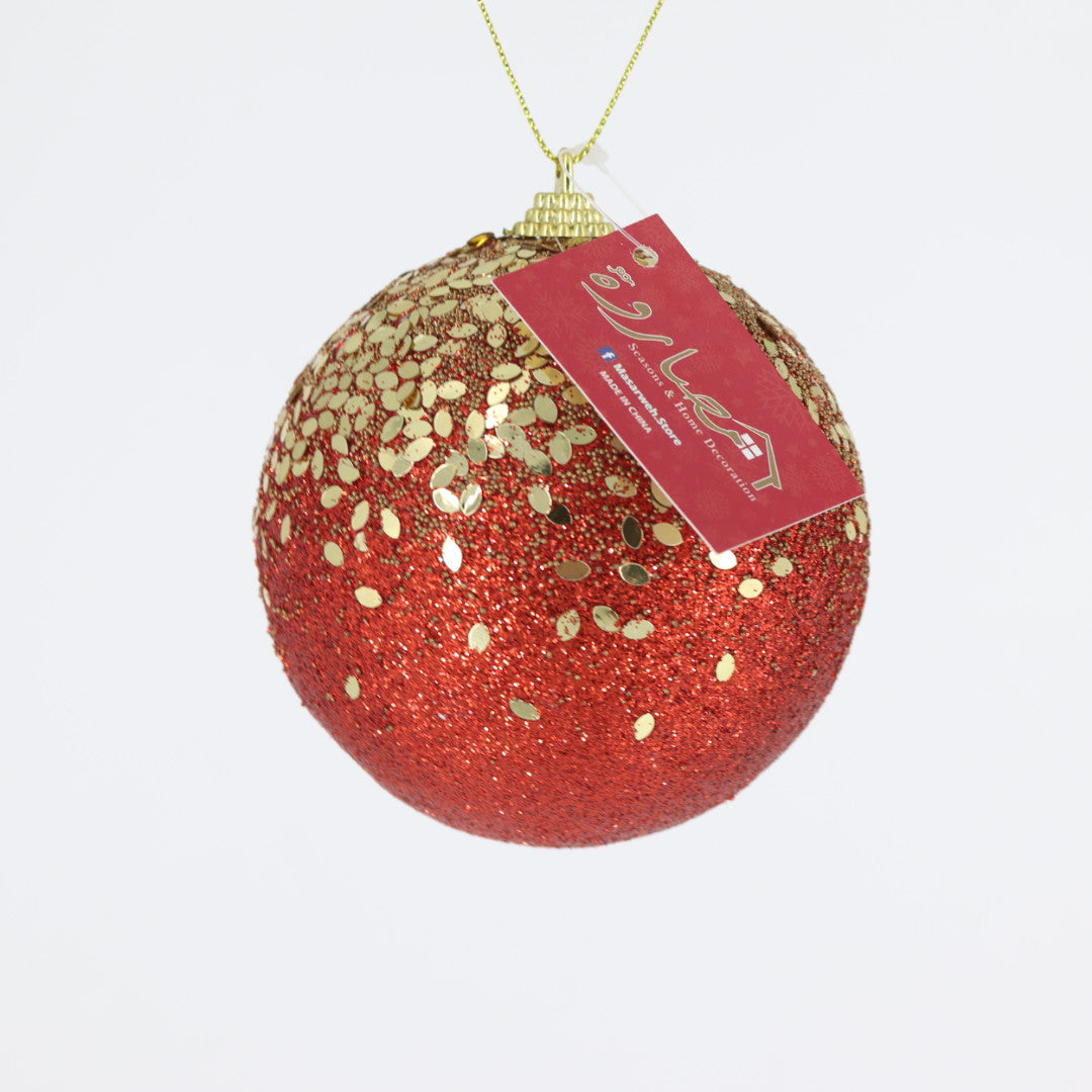 Christmas Glitter on Top Ball 10cm