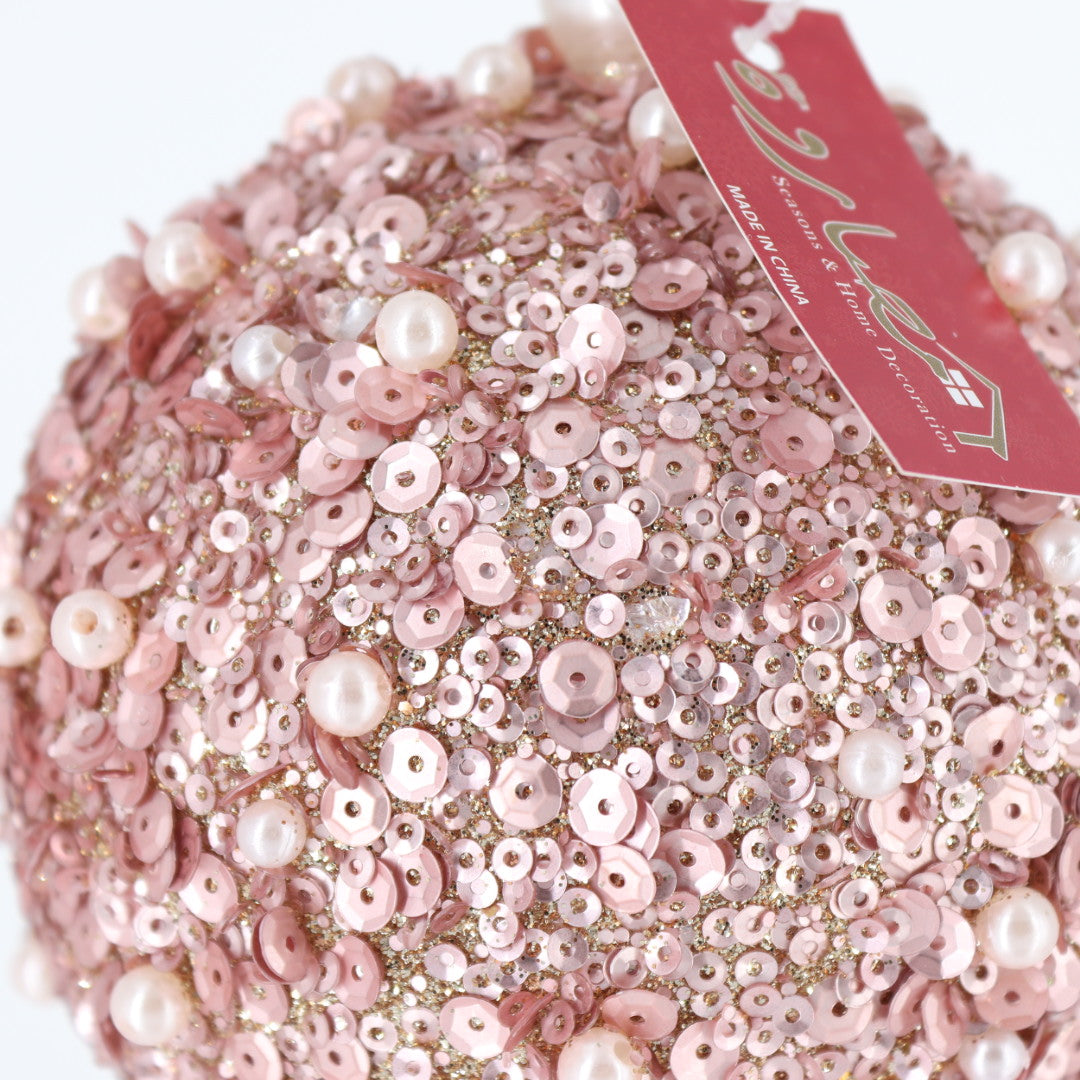 Rosegold 10cm Christmas Ball