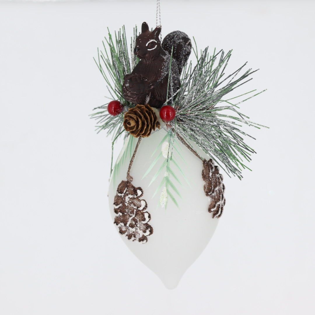 Squirrel on Glass Ball