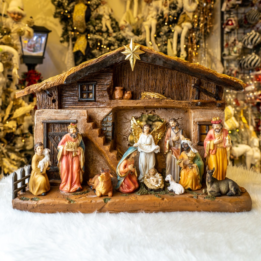 Nativity Set with Stable