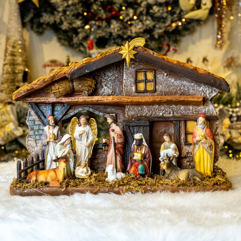 Nativity Set with Stable