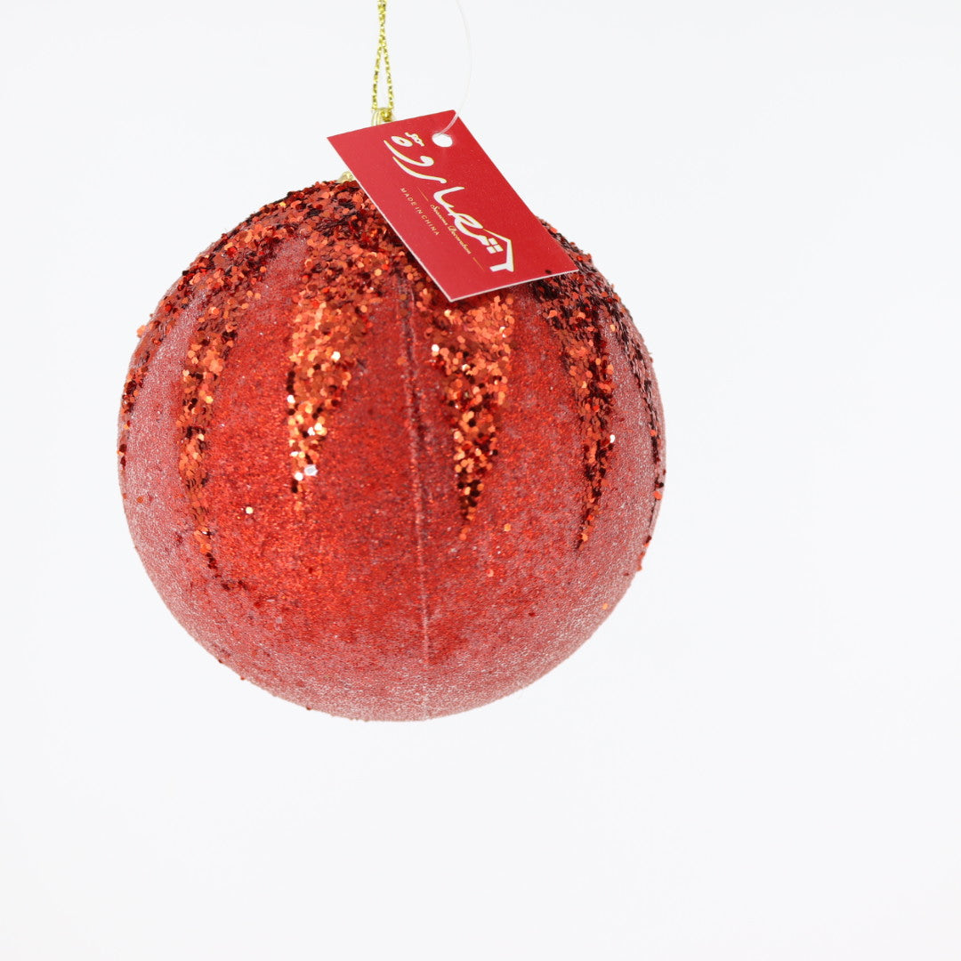 Christmas Ball Glitter On Top