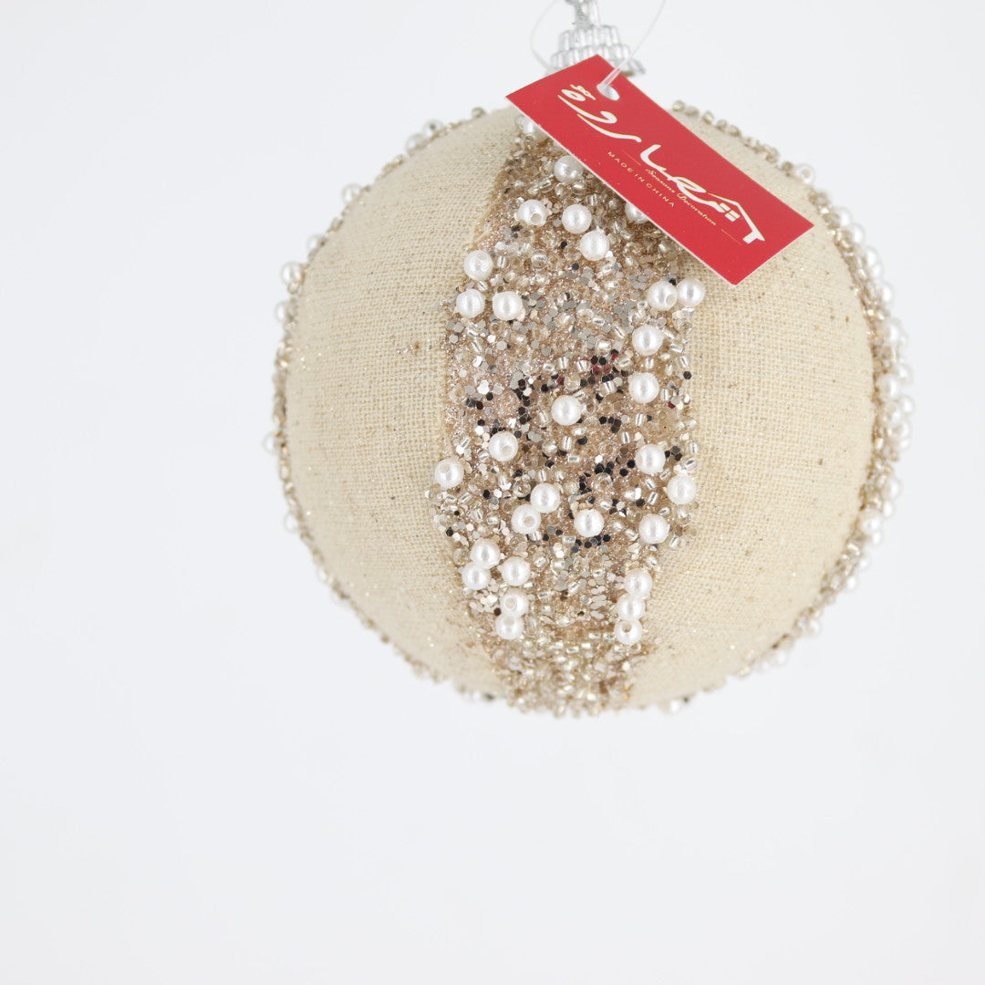 Christmas Ball Champagne/Pearls