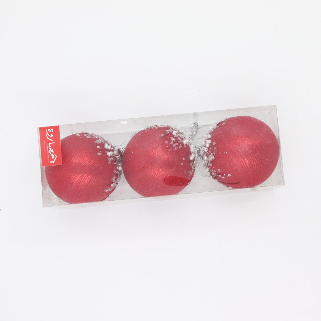 Red Pearls Top 8cm Balls