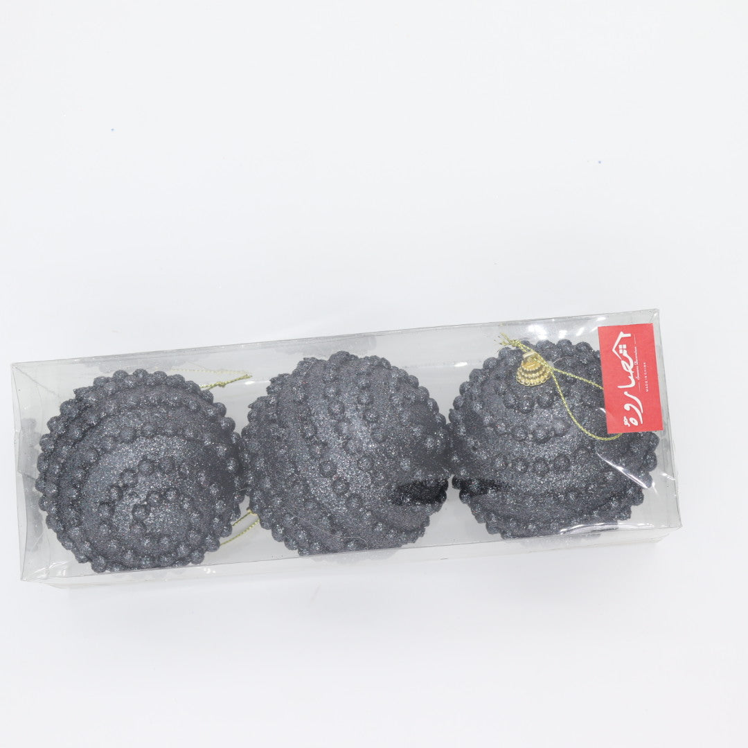 Navy Blue Dotted 8cm Balls