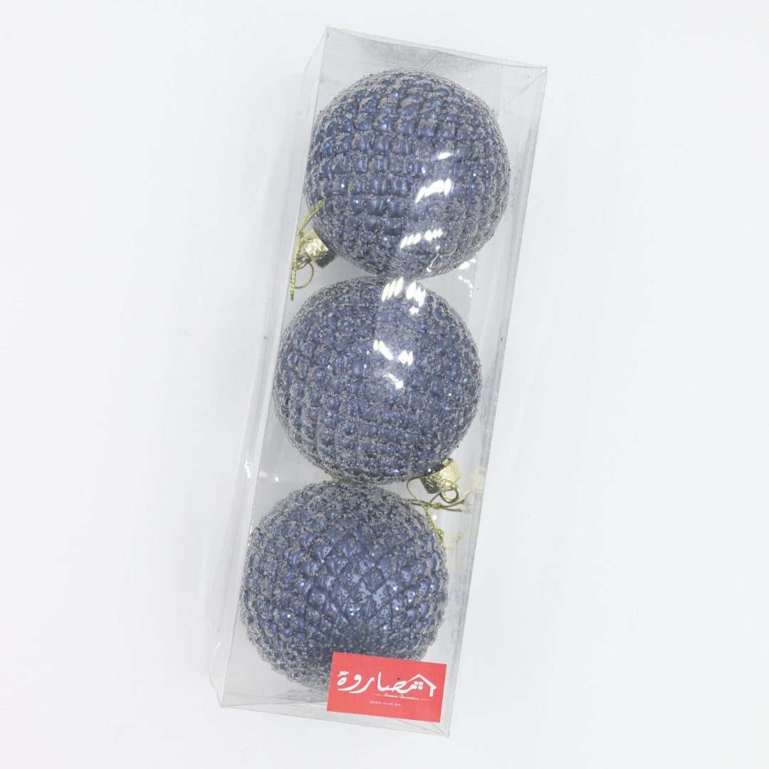 Navy Blue Geometric 8cm Balls