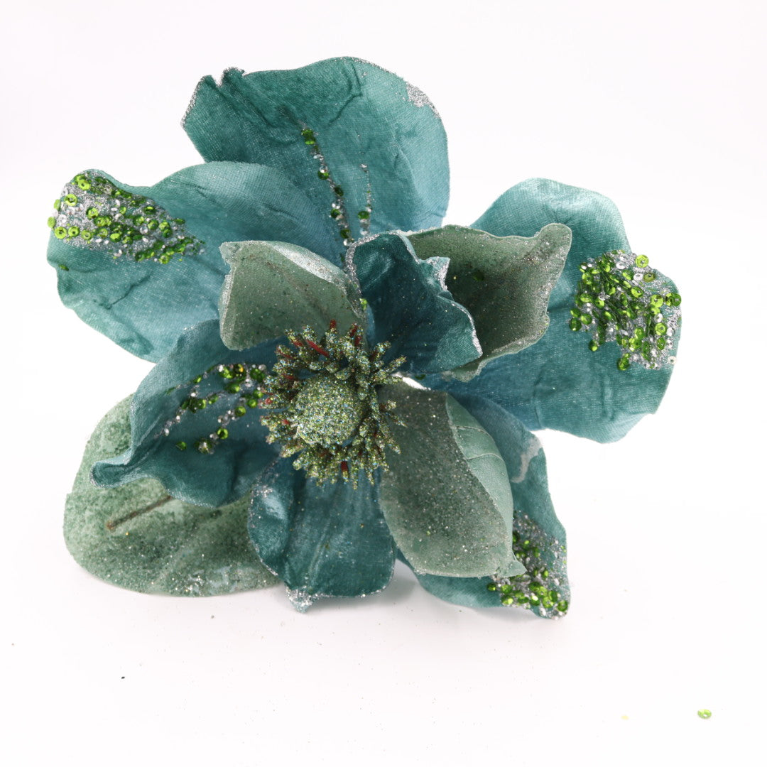 Magnolia Flower Turquoise