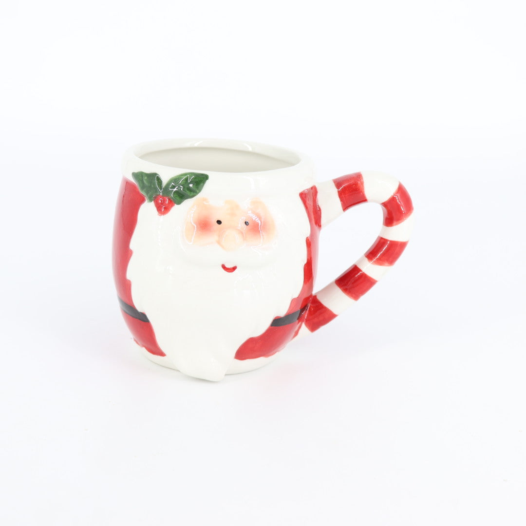 Christmas Peppermint Santa Mug