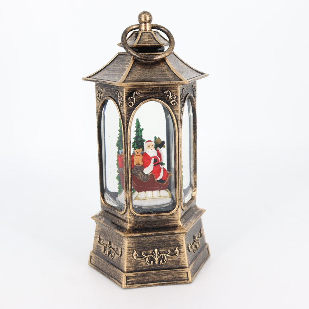 Santa Water Musical Glitter Snowing Lantern