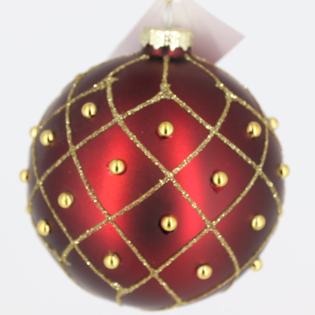 Red/Gold Glass Ball