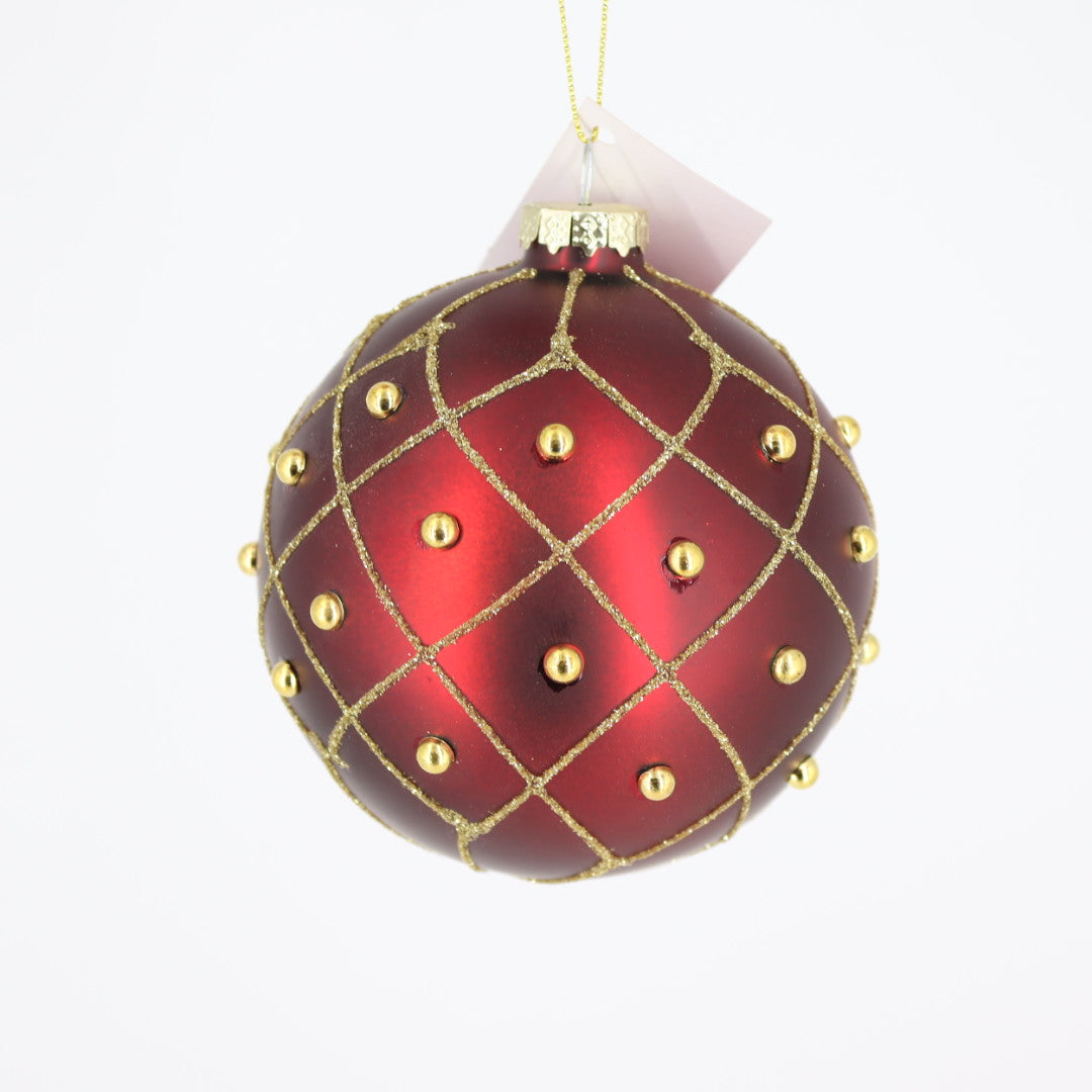 Red/Gold Glass Ball