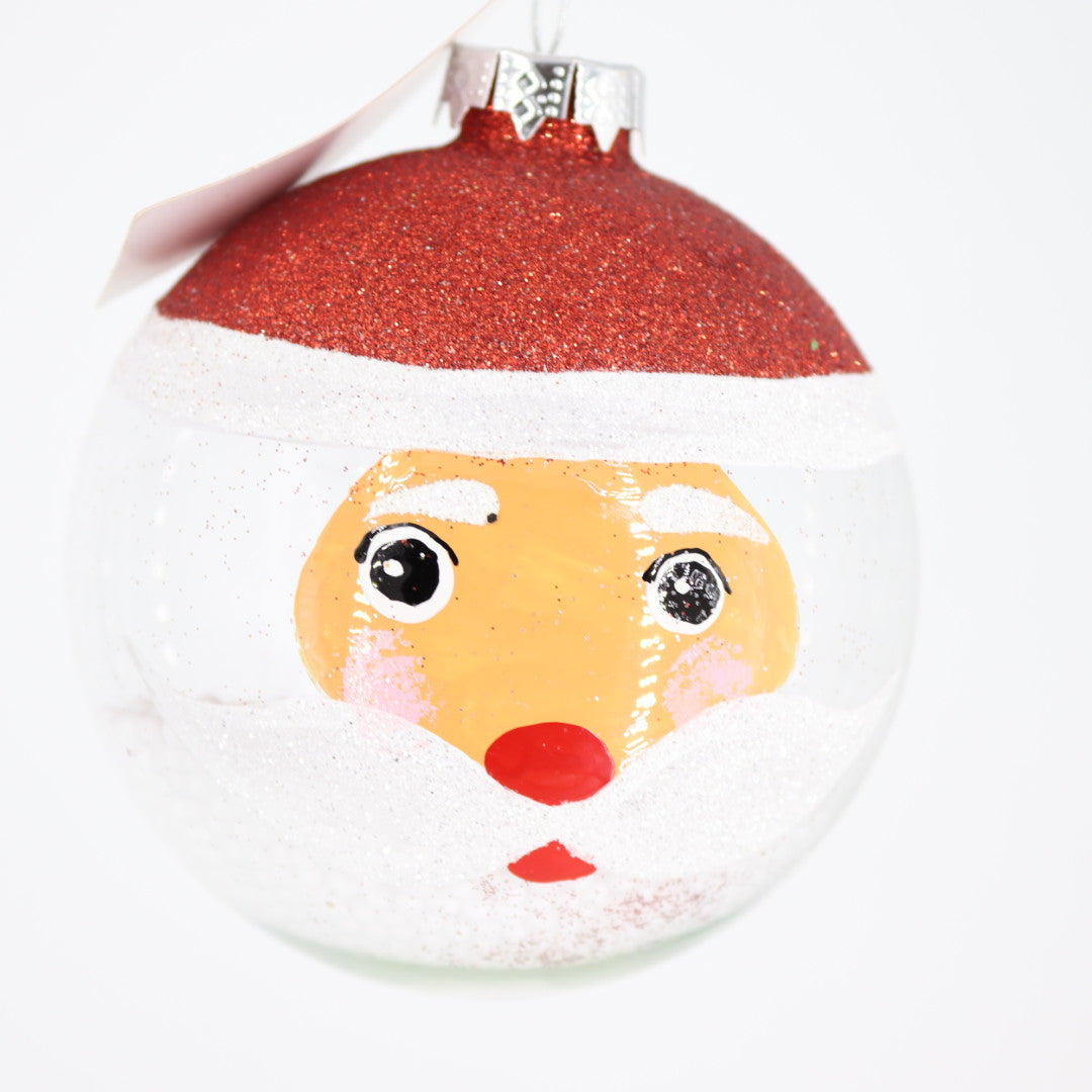 Santa Glass Ball