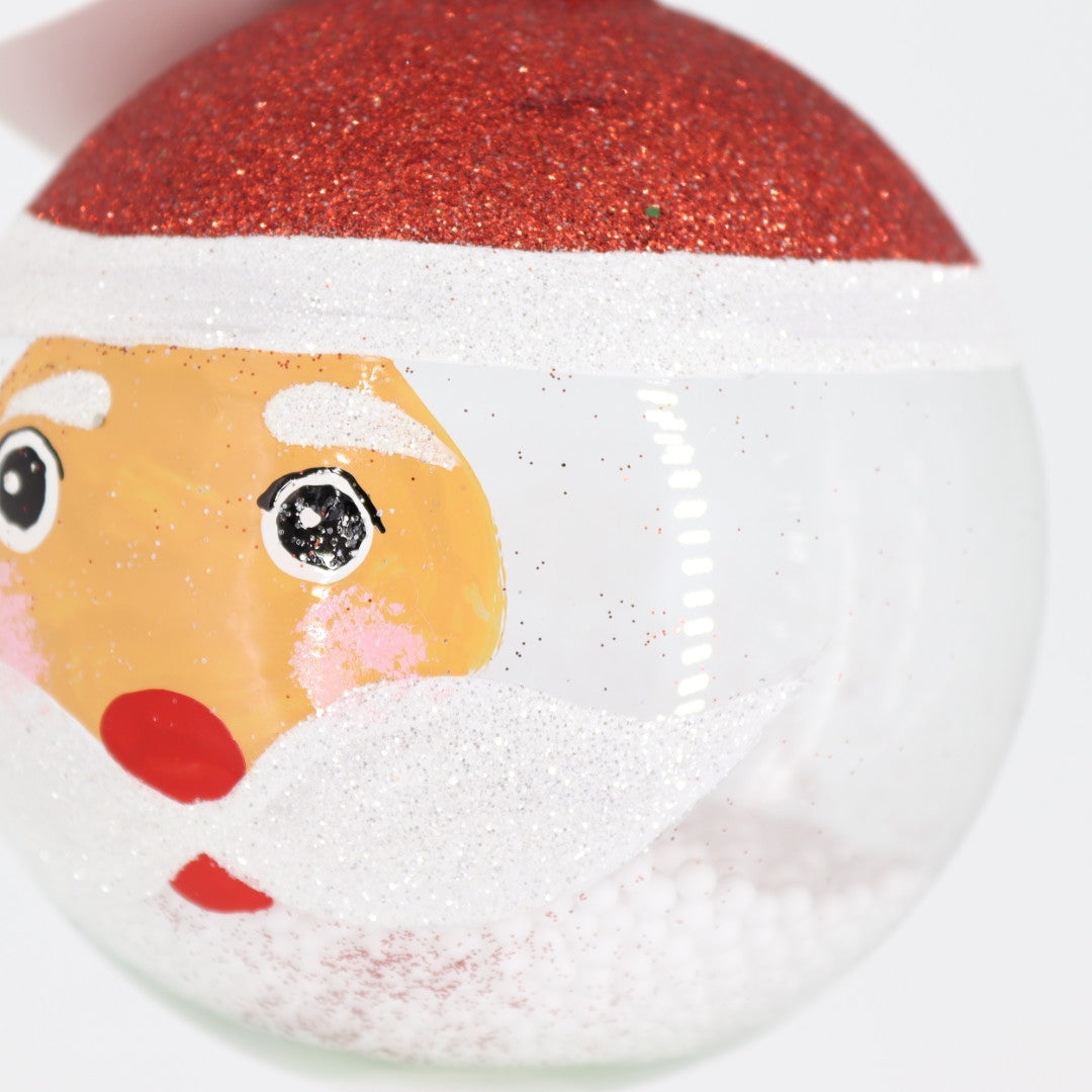 Santa Glass Ball