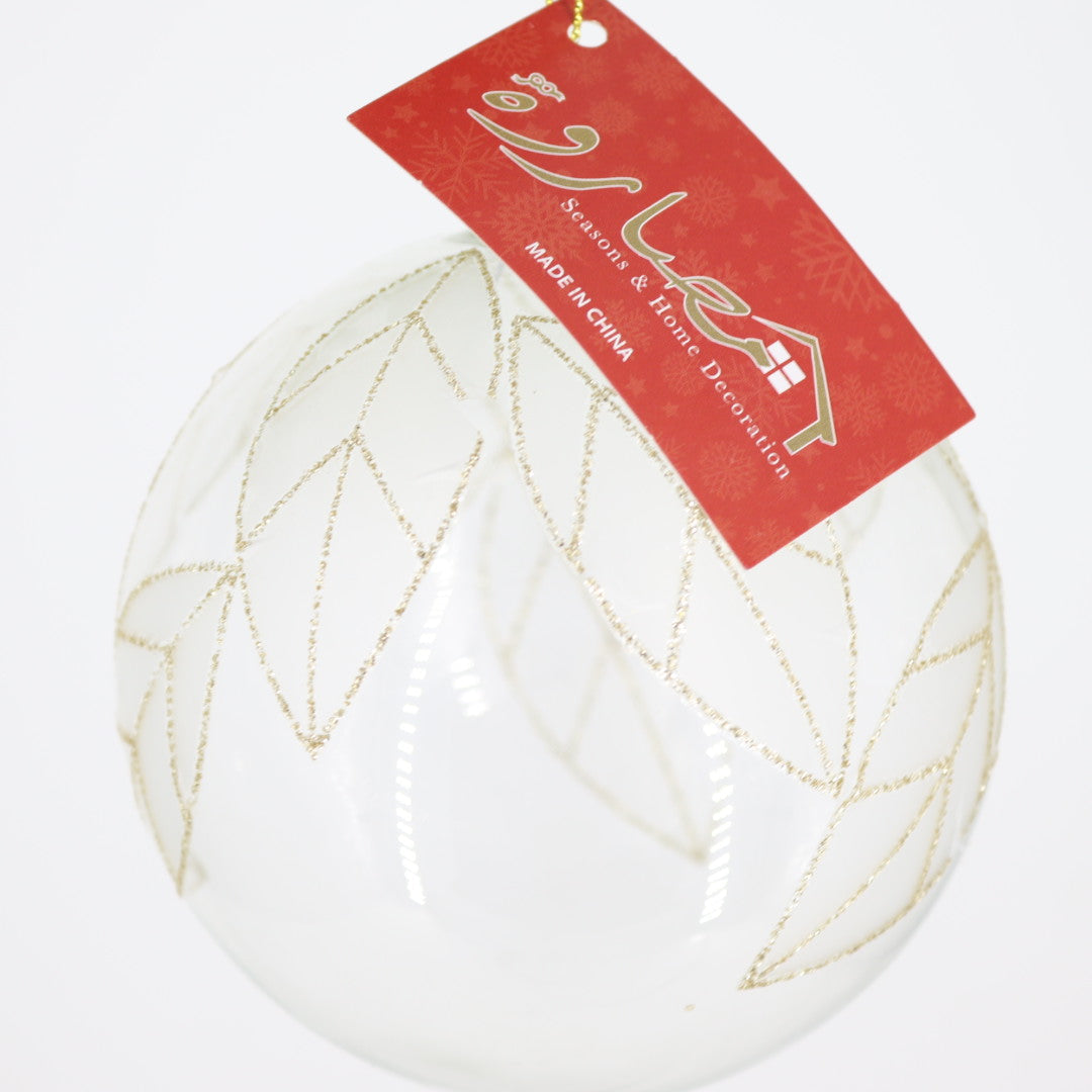 Gold/Transparent Glass Ball