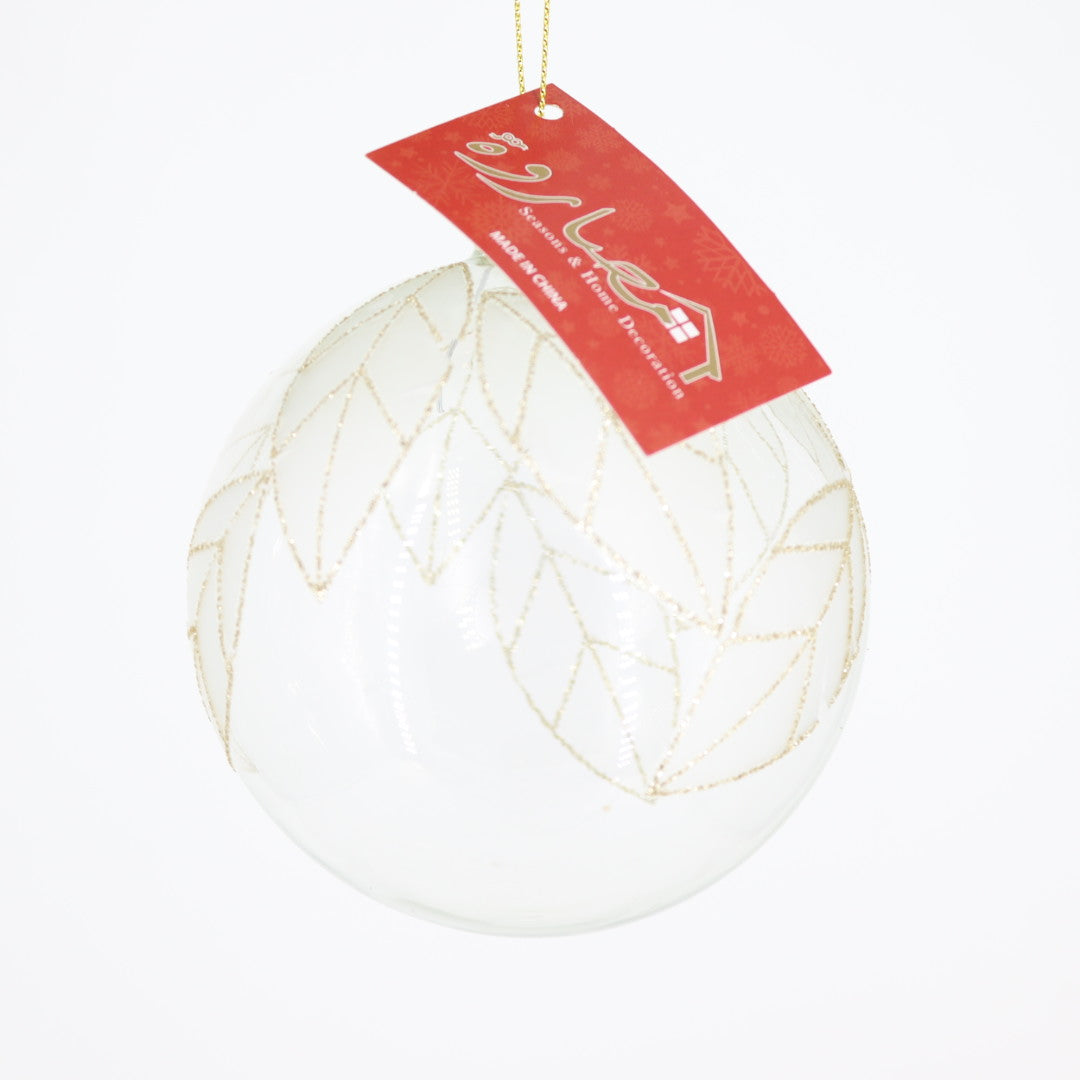 Gold/Transparent Glass Ball