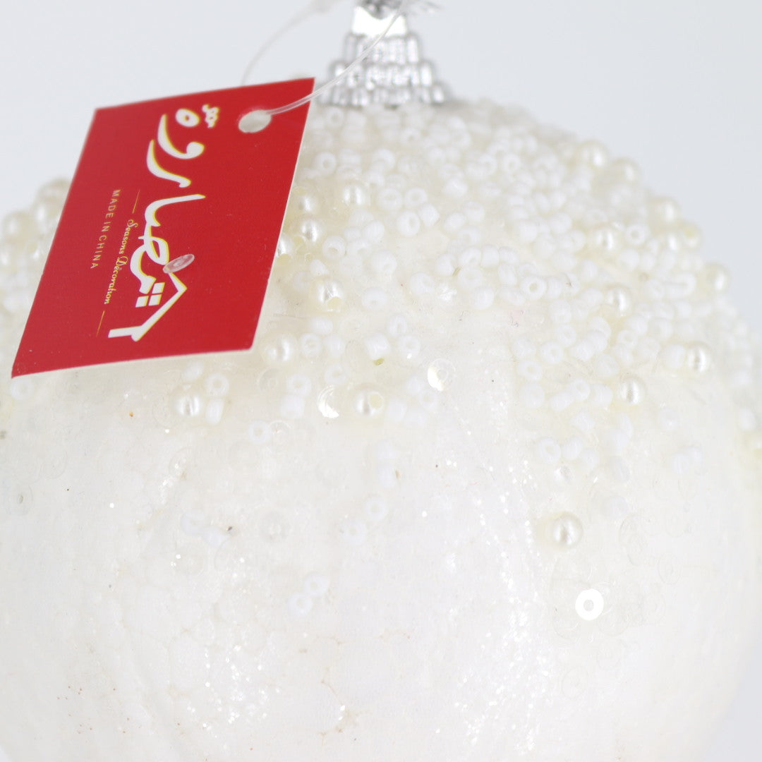 10cm Pearls On Top White Ball