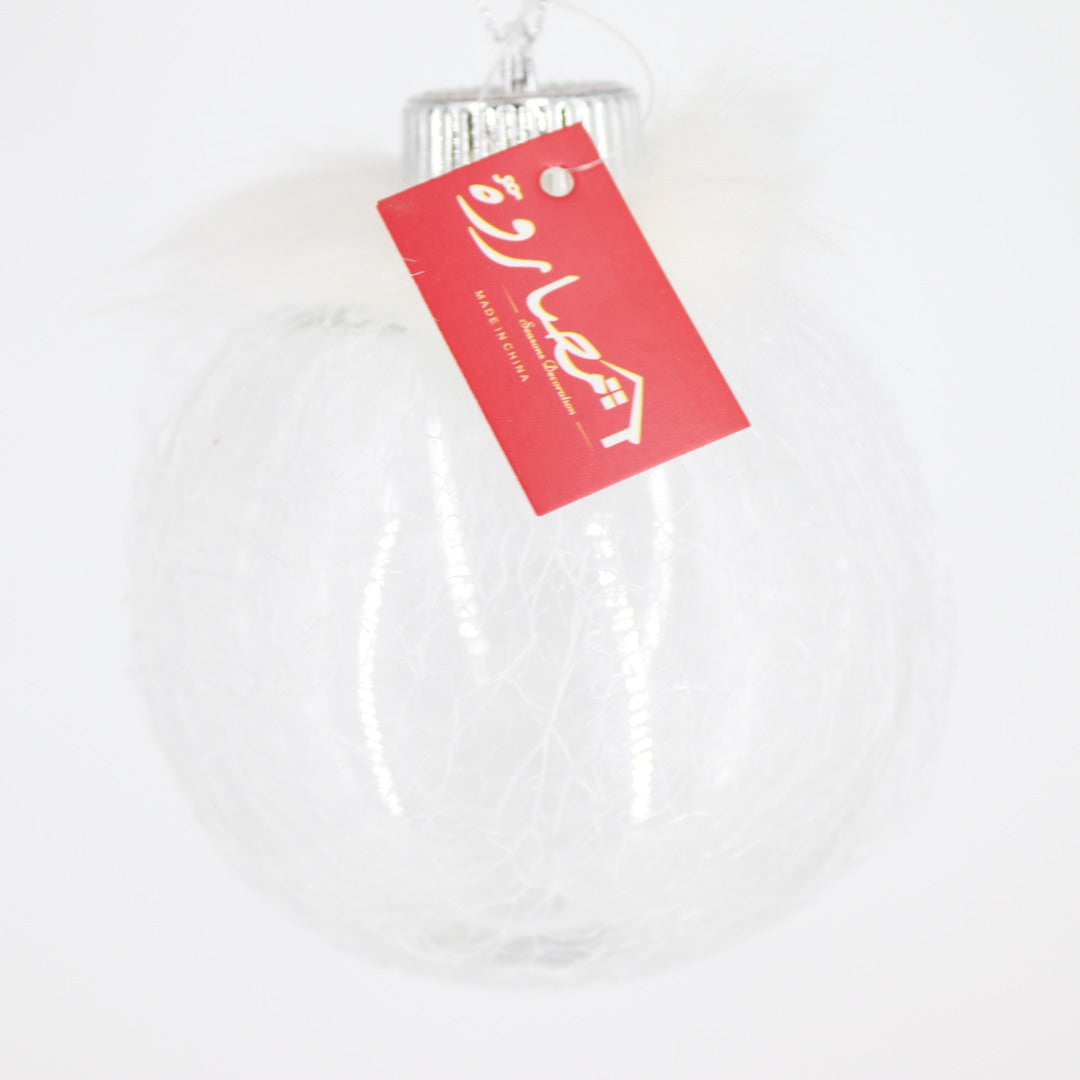 10cm Transparent Fur On Top Ball