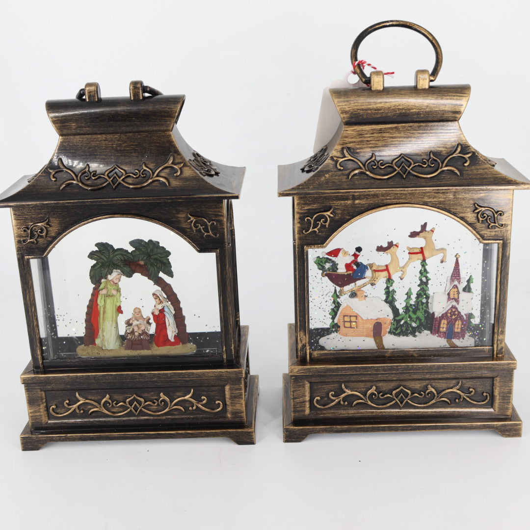 Snowing lighted Latern