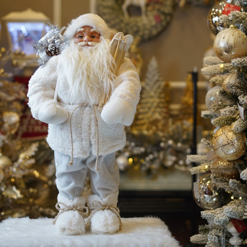 Santa Clause Fabric With Fur