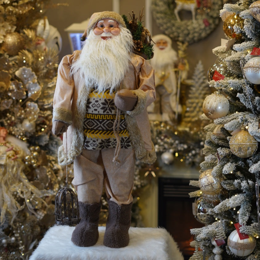 90cm Beige Santa Clause Fabric