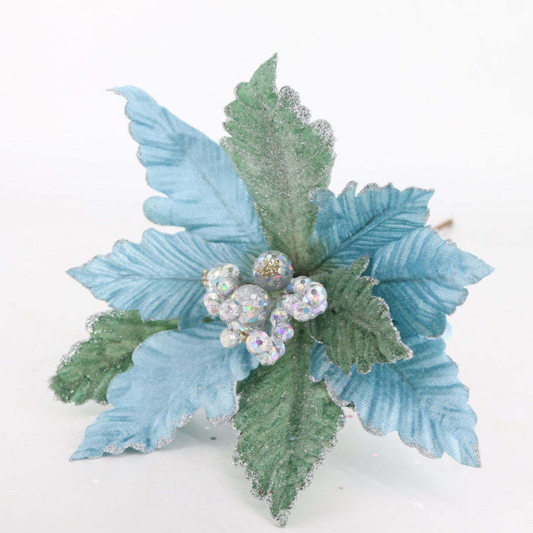 Blue / Mint Green Flower