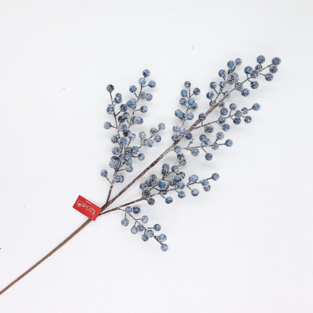 Frosted Blue Berries Spray