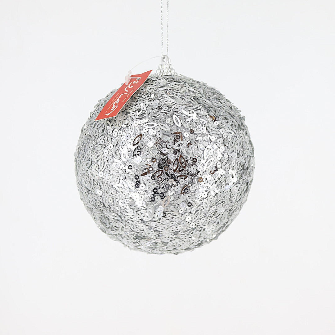 12cm Sliver Christmas Ball Ornaments