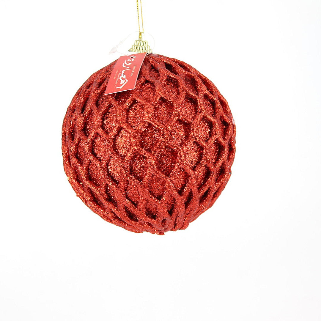 12cm Red Christmas Ball Ornaments
