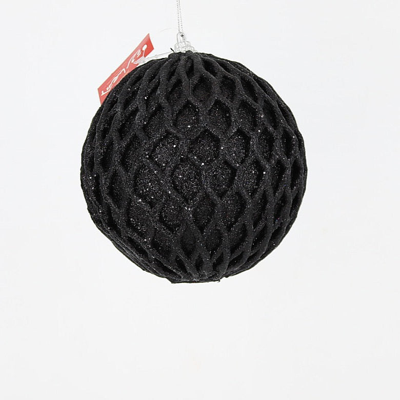12cm Black Christmas Ball Ornaments