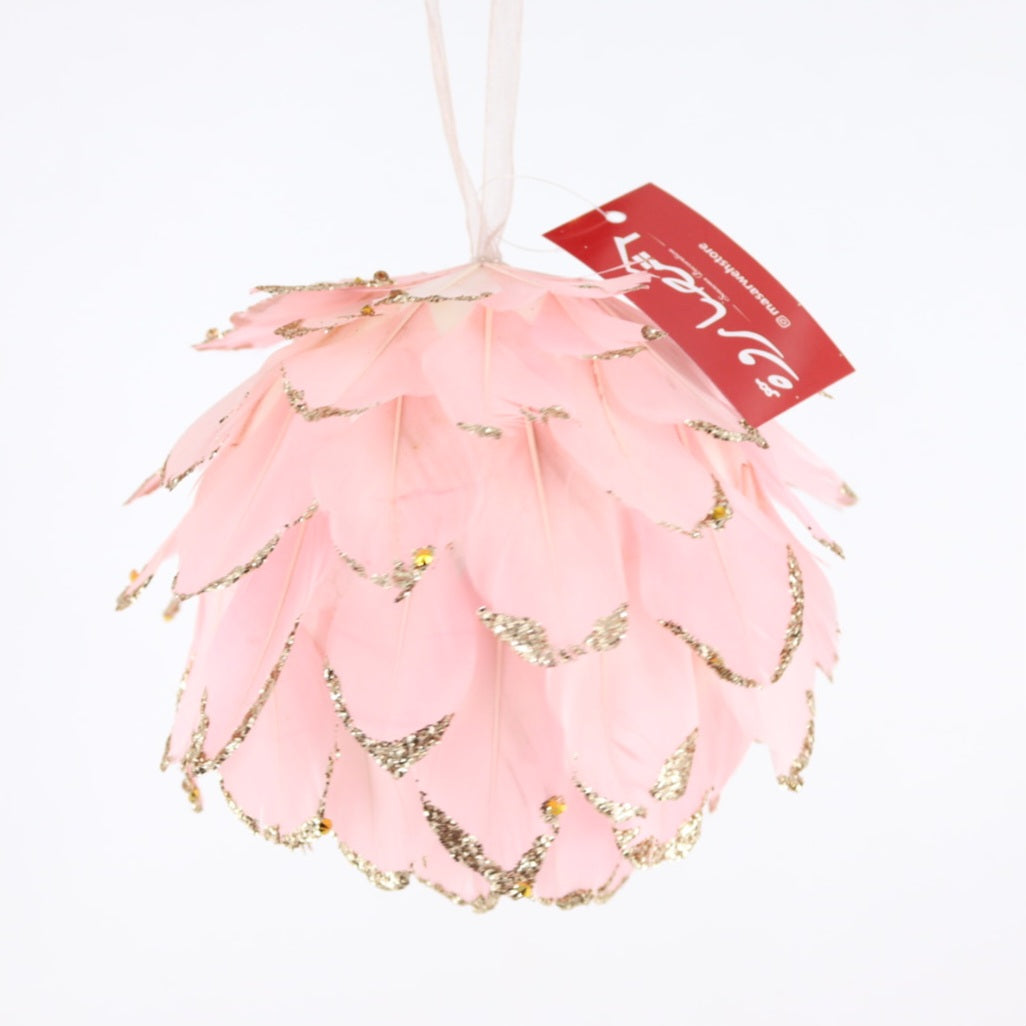 12CM Pink Feather Ball