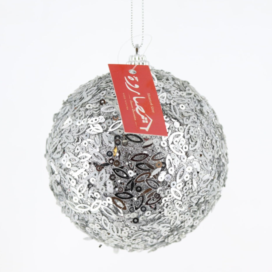 10CM Silver Glitter Ball