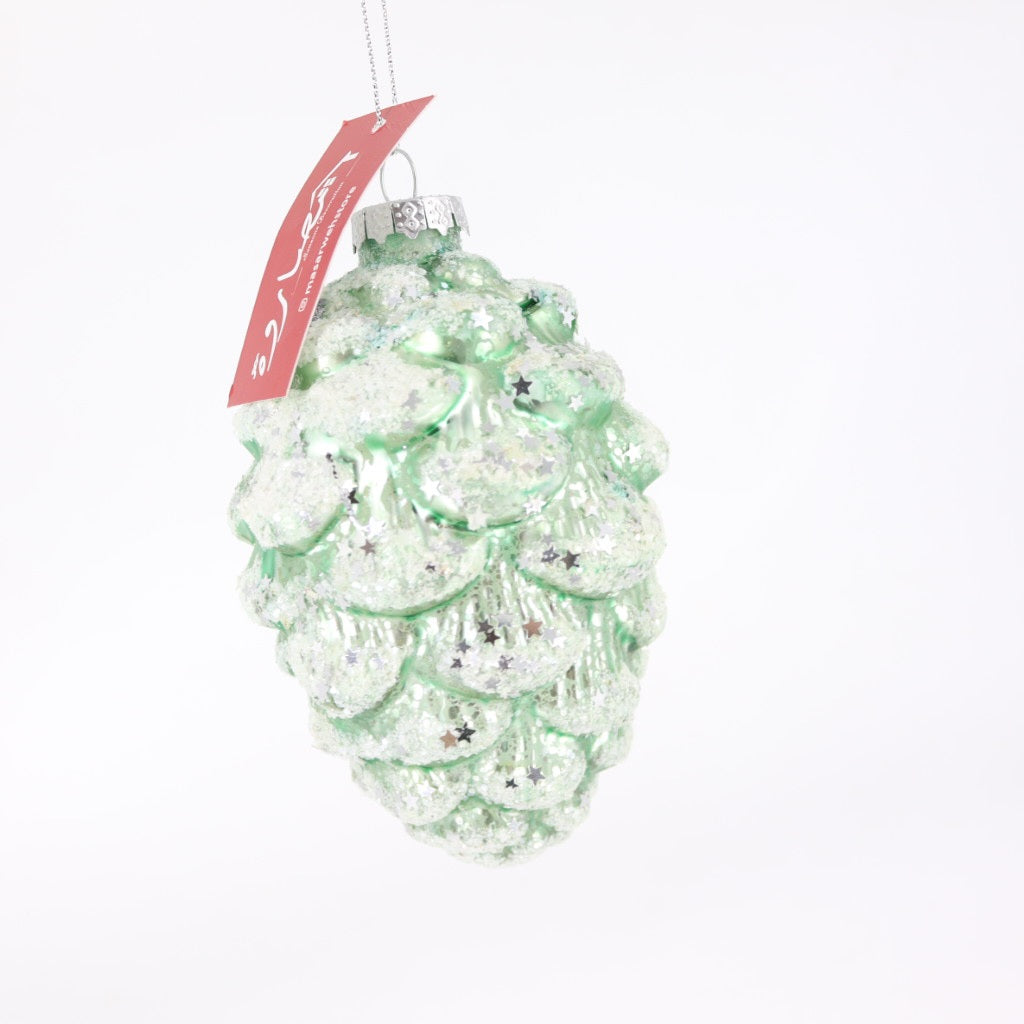 Glass Pine Ornament