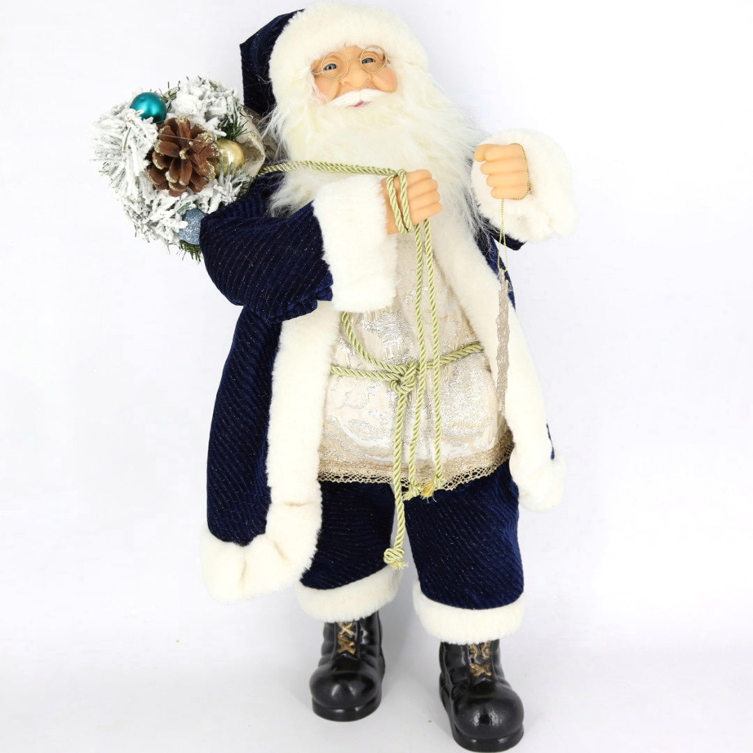 60CM Navy Blue Santa