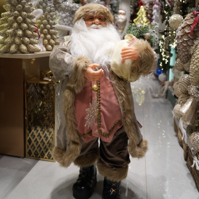 90CM Rosegold Santa