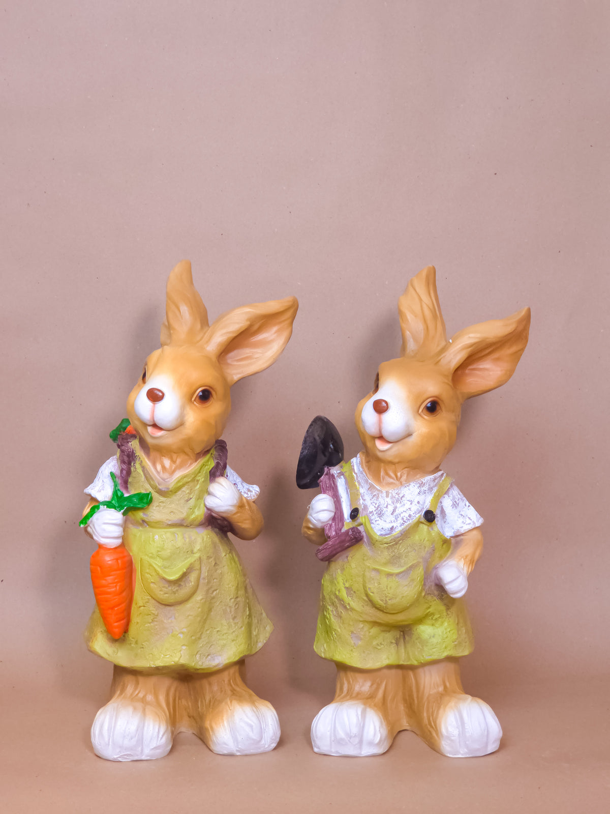 Easter Polyresin Green Rabbit
