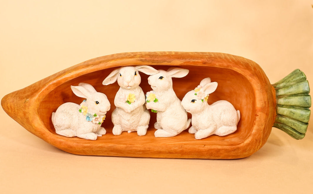 Easter 4 Rabbits Set