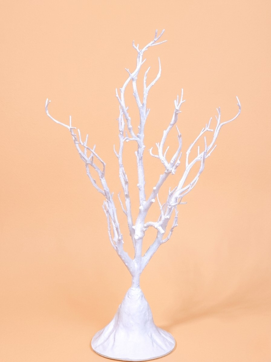 45cm White Plastic Tree