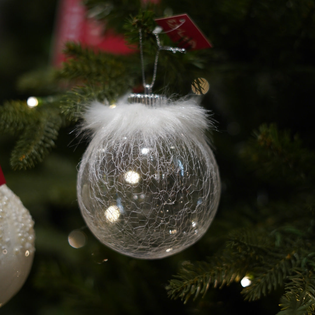 10cm Transparent Fur On Top Ball