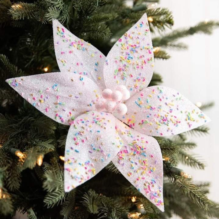 Sprinkles White Candy Flower