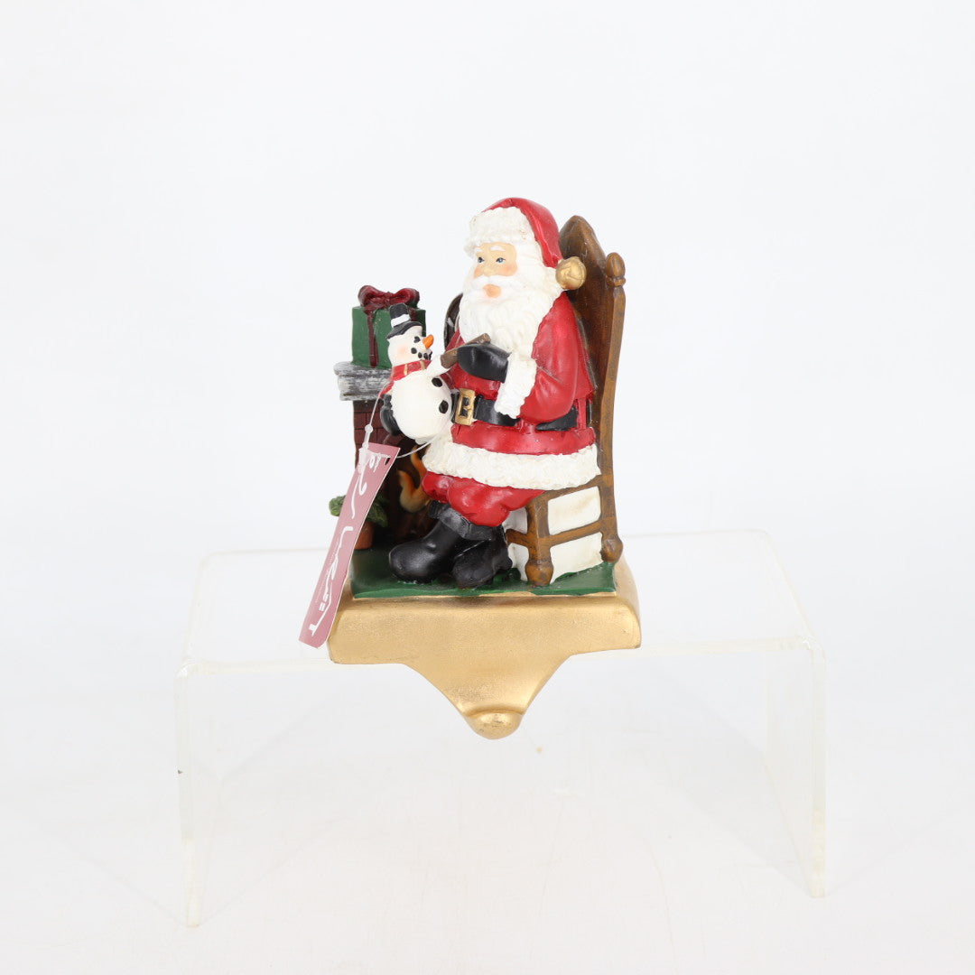 Santa Fireplace Stocking Holder