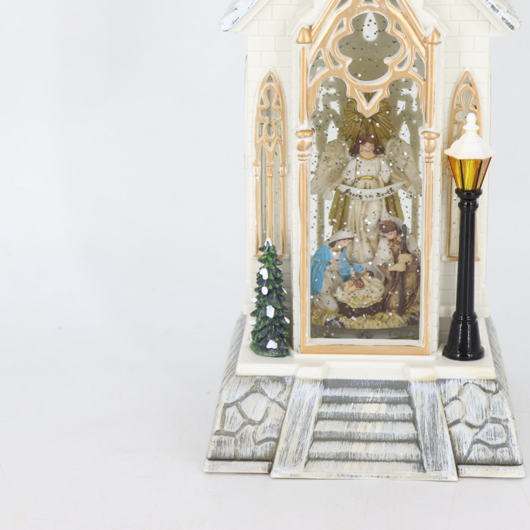 Large Church Holly Family Musical Water Latern