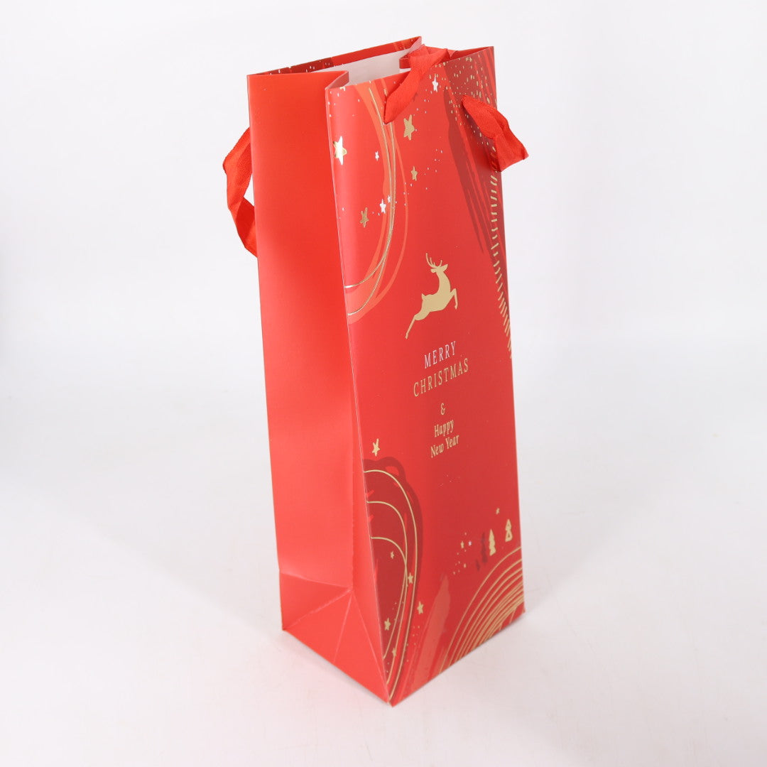 Christmas Bottle Paper Bag