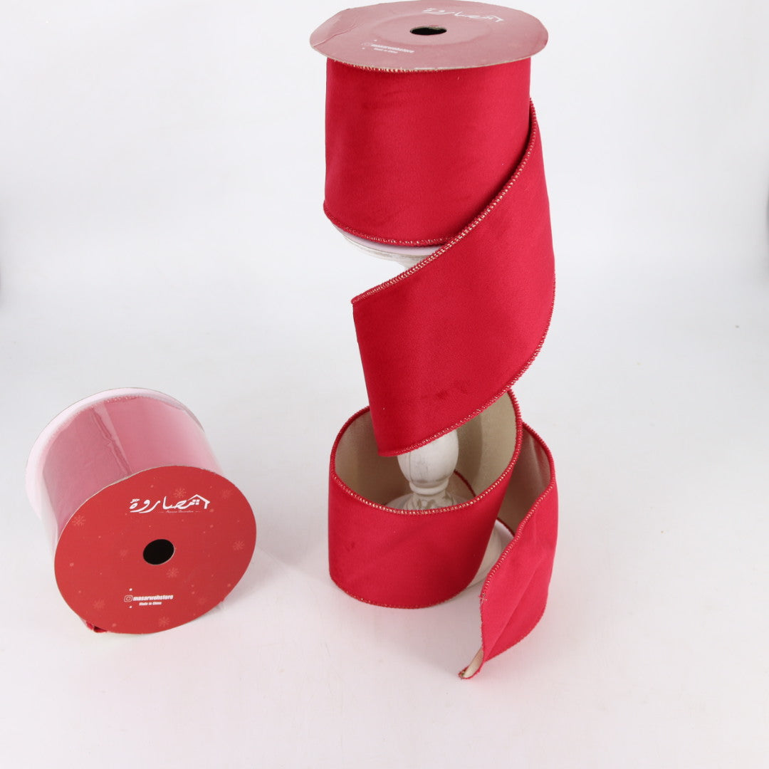 Red Velvet Wired Ribbon