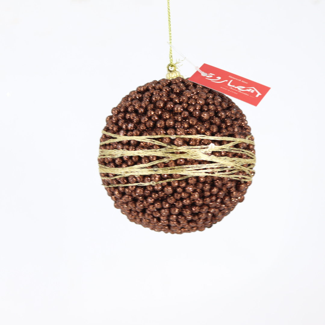 10CM Ball Brown/Gold
