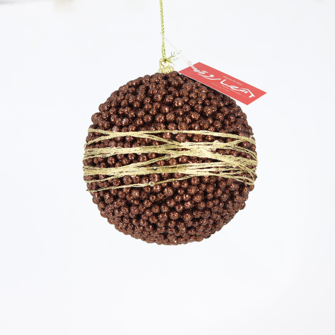 10CM Ball Brown/Gold
